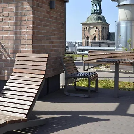 Roof Terrace Old Town Apartments With Private Parking Danzig Exterior foto